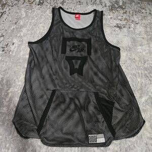 NIKE AIR Mesh Black and White Tank Top Shirt Men's Size XL